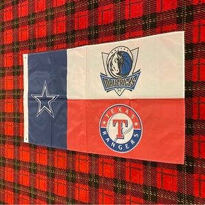 Brand new Dallas Area Teams banner flag